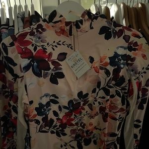 Womens Kastel L/S 1/2 zip tee